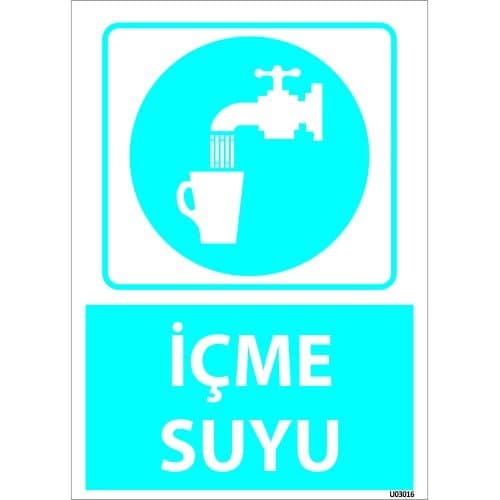 İçme Suyu Levhası 25x35 cm