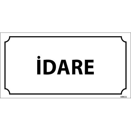 İdare Levhası 12x24 cm