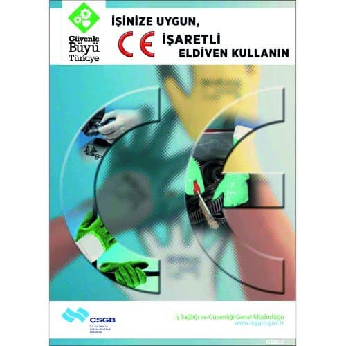 İşinize Uygun, İşaretli Eldiven Kullanın Levhası 25x35 cm