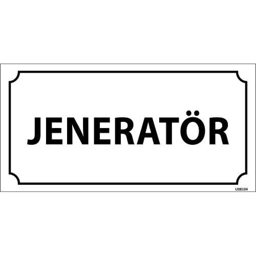 Jeneratör Levhası 12x24 cm