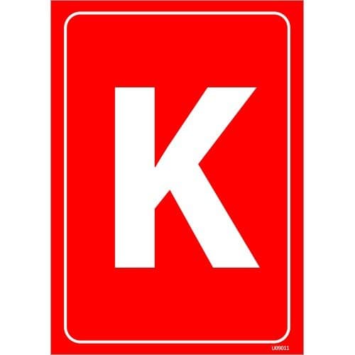 K Levhası 25x35 cm