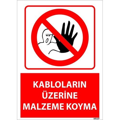 Kabloların Üzerine Malzeme Koyma Levhası 25x35 cm