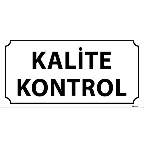 Kalite Kontrol Levhası 12x24 cm