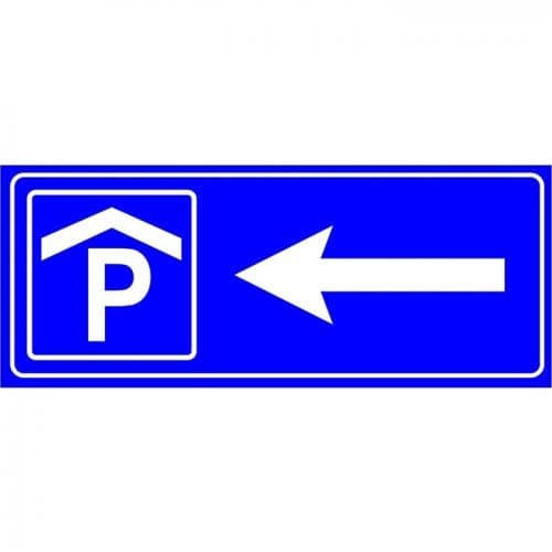 Kapalı Otopark Park Yeri Levhası Park Alanı Tabelası (Sol)