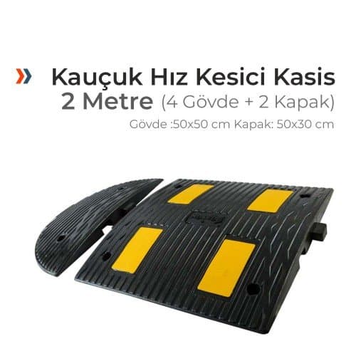 Kauçuk Hız Kesici Kasis Seti 50x50 cm (2 metre)