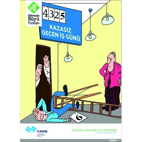 Kazasız Geçen İş Günü Levhası 25x35 cm