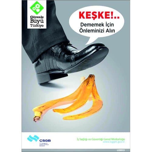 Keşke Dememek İçin Önleminizi Alın Levhası 25x35 cm
