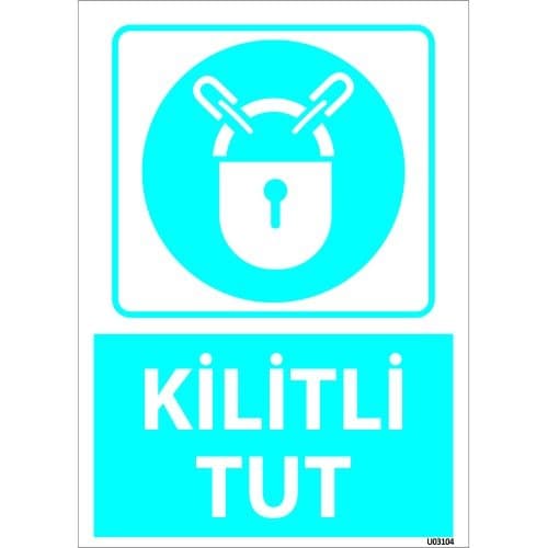 Kilitli Tut Levhası 25x35 cm