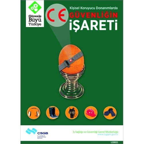Kişisel Koruyucu Donanımlarda Güvenliğin İşareti Levhası 25x35 cm