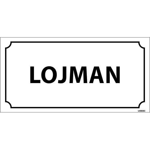 Lojman Levhası 12x24 cm