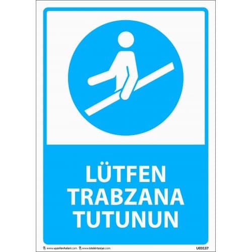 Lütfen Trabzana Tutunun Levhası 25x35 cm