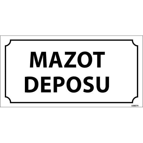 Mazot Deposu Levhası 12x24 cm