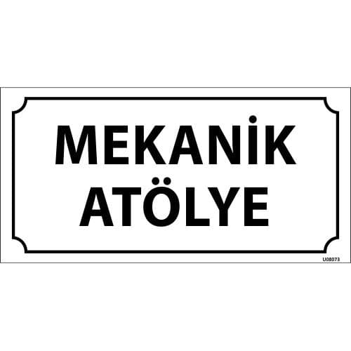 Mekanik Atölye Levhası 12x24 cm