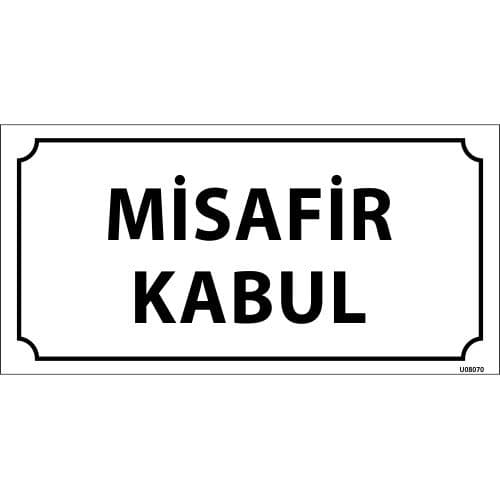 Misafir Kabul Levhası 12x24 cm