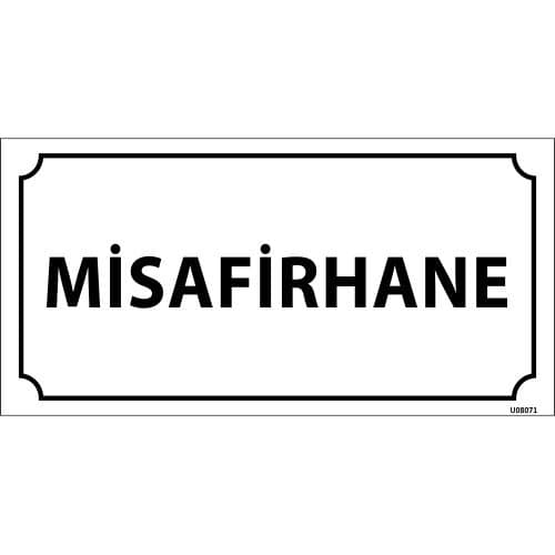 Misafirhane Levhası 12x24 cm