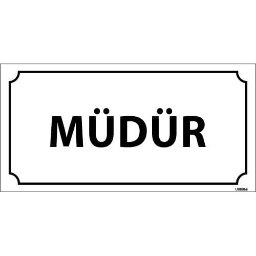 Müdür Levhası 12x24 cm
