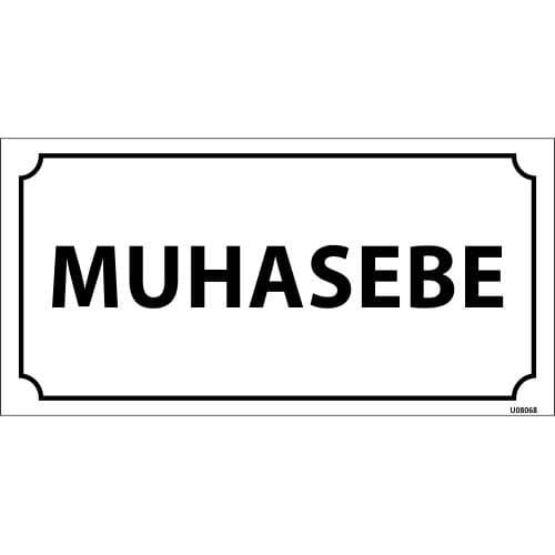 Muhasebe Levhası 12x24 cm