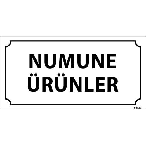 Numune Ürünler Levhası 12x24 cm