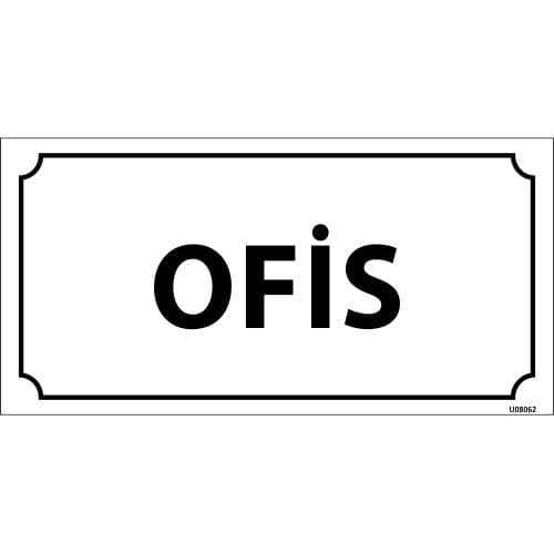 Ofis Levhası 12x24 cm