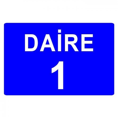 Otopark Park Yeri Daire Numarası Levhası