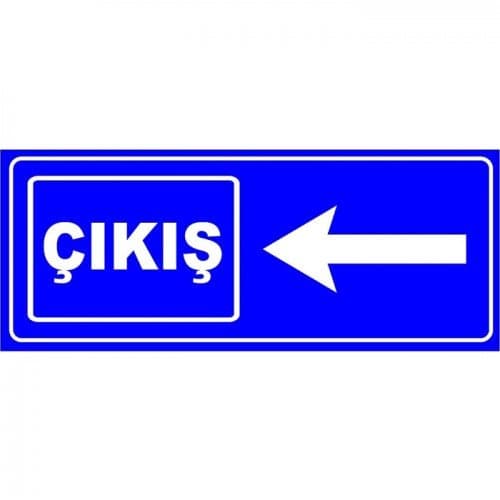 Otopark Yönlendirme Çıkış Levhası (Sol)