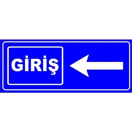 Otopark Yönlendirme Giriş Levhası (Sol)