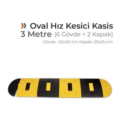 Oval Yol Kasis Seti 50x50 cm (3 Metre)