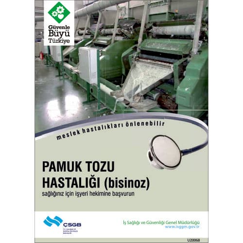 Pamuk Tozu Hastalığı Levhası 25x35 cm