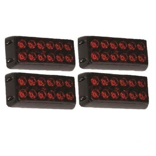 Panjur İkaz Lambası 12 Ledli Kırmızı (4 Adet)