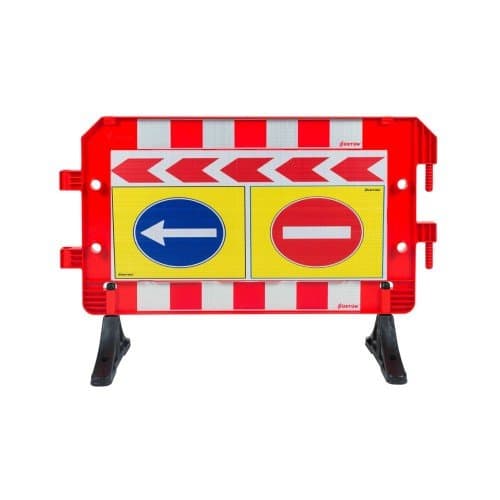 Plastik Trafik Bariyerleri Baskılı (Panel Bariyer)