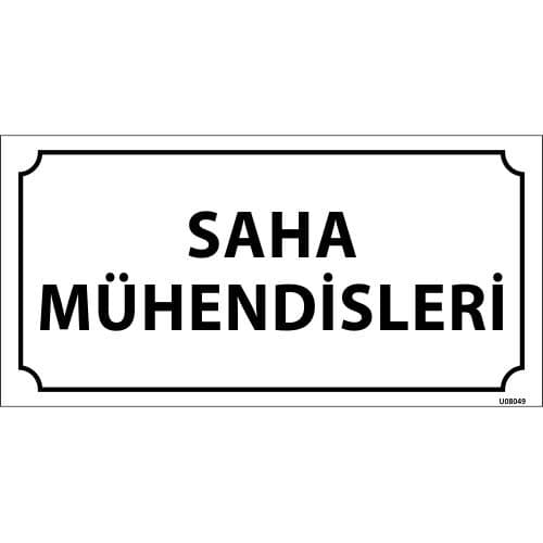 Saha Mühendisleri Levhası 12x24 cm