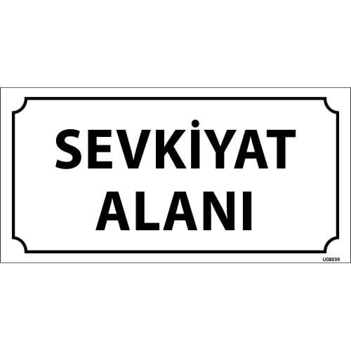 Sevkiyat Alanı Levhası 12x24 cm