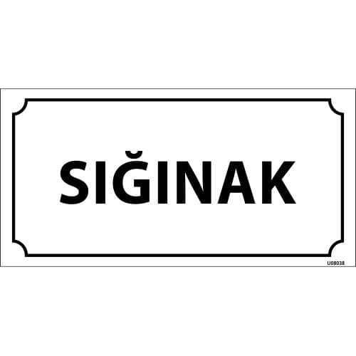 Sığınak Levhası 12x24 cm