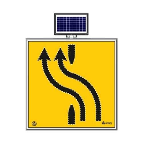 Solar Ledli Yol Bakim Levhasi (100X100Cm) Sağ Yoldan Sol Yola