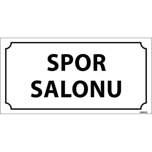Spor Salonu Levhası 12x24 cm