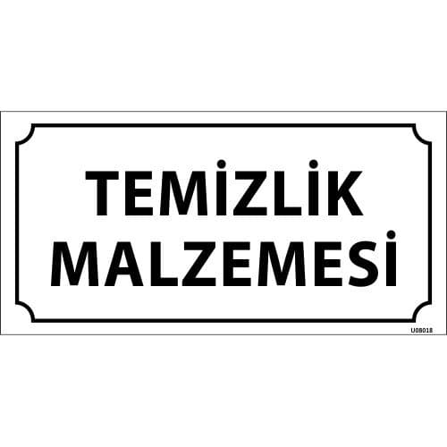 Temizlik Malzemesi Levhası 12x24 cm