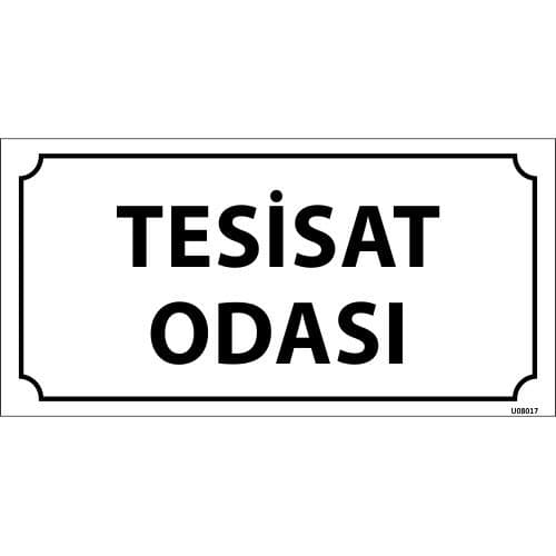 Tesisat Odası Levhası 12x24 cm