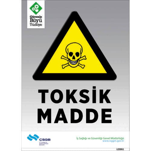 Toksik Madde Levhası 25x35 cm