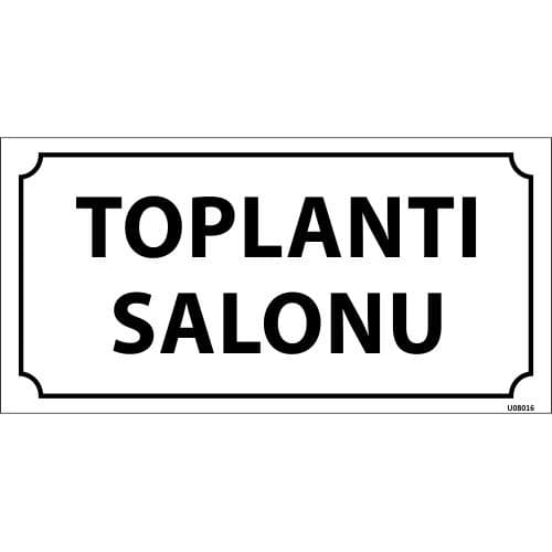 Toplantı Salonu Levhası 12x24 cm
