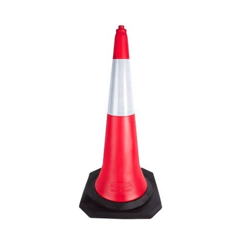 Trafik ve Reklam Konisi 100 cm 5,0 Kg (Kauçuk Tabanlı)