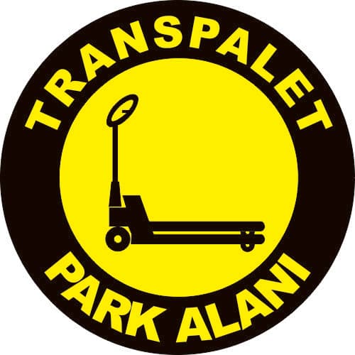 Transpalet Park Alanı Levhası 25x35 cm