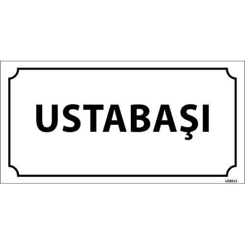 UstaBaşı Levhası 12x24 cm