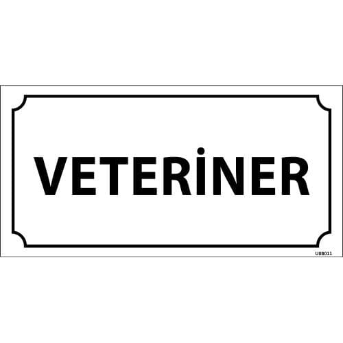 Veteriner Levhası 12x24 cm