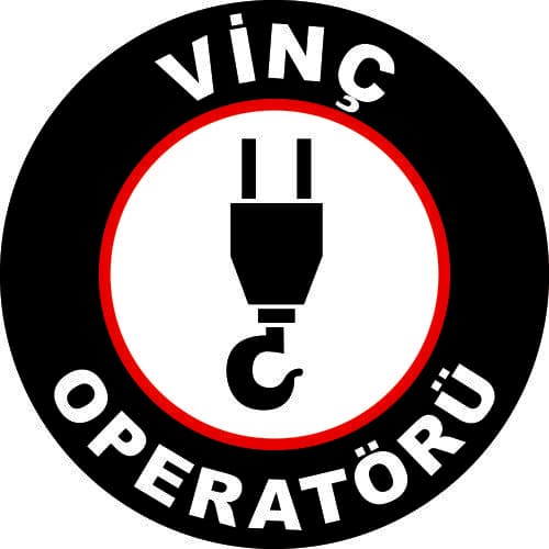 Vinç Operatörü Levhası 25x35 cm
