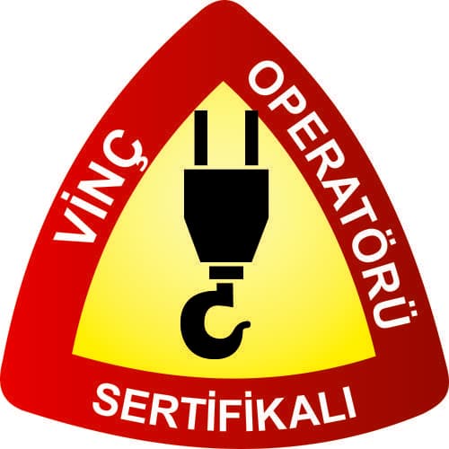 Vinç Operatörü Sertifikalı Levhası 25x35 cm