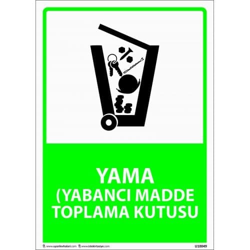 Yabancı Madde Toplama Kutusu Levhası 25x35 cm