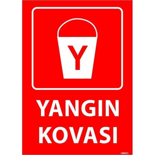Yangın Kovası Levhası 25x35 cm