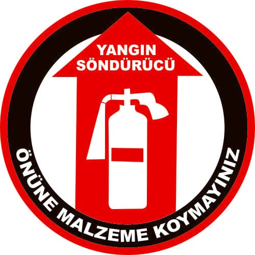 Yangın Söndürücü Levhası 25x35 cm